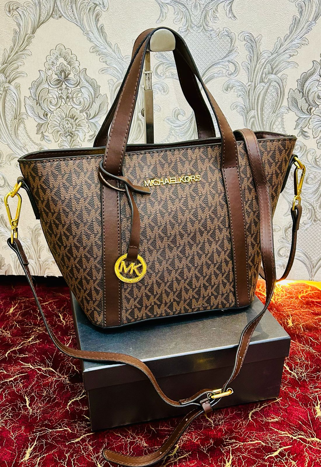 Michael Kors Pratt Small Signature Logo Tote Bag - MK Small Logo Tote Bag
