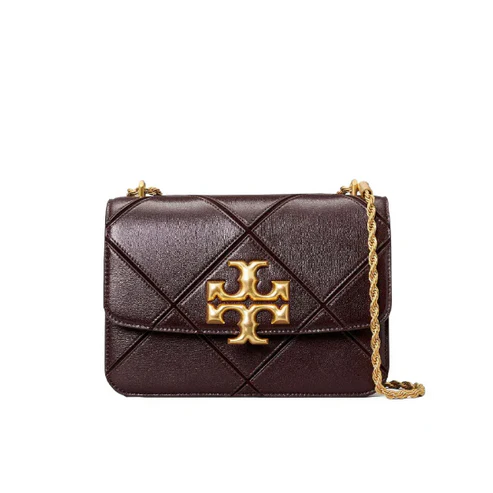Tory Burch Eleanor Diamond Quilt Convertible Shoulder Bag Handbags Amaranth - TB73590