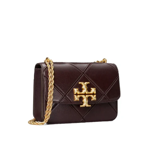 Tory Burch Eleanor Diamond Quilt Convertible Shoulder Bag Handbags Amaranth - TB73590