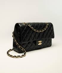 CHANEL Classic Double Flap Bag Black Quilted Leather Handbag