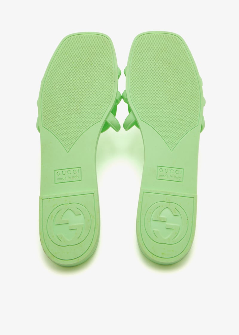 GUCCI Women's Mystic Logo Slide Sandals