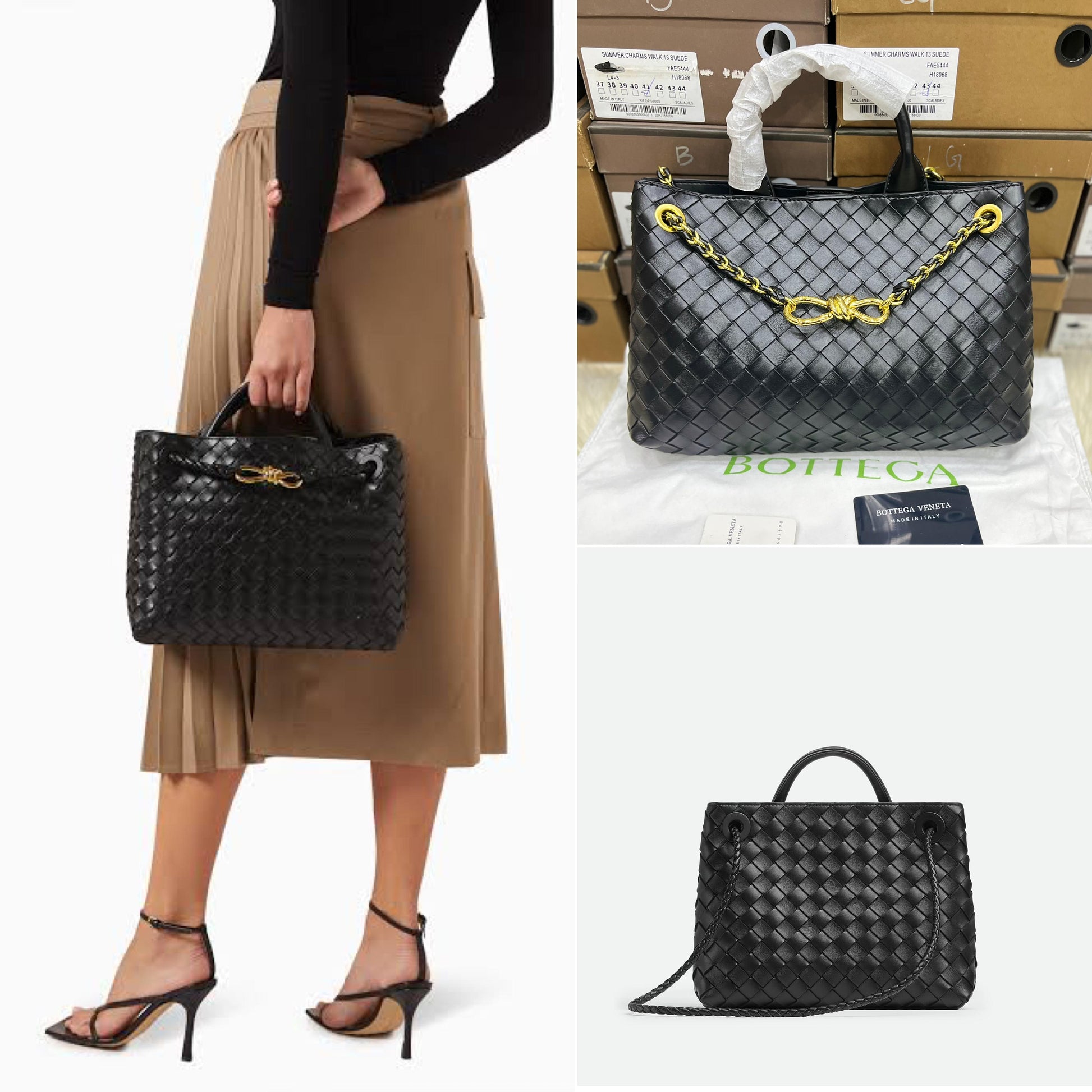 Bottega Veneta Andiamo leather top-handle bag