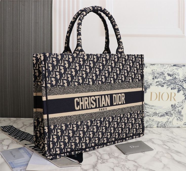 Chris Dior Tote Book Bag