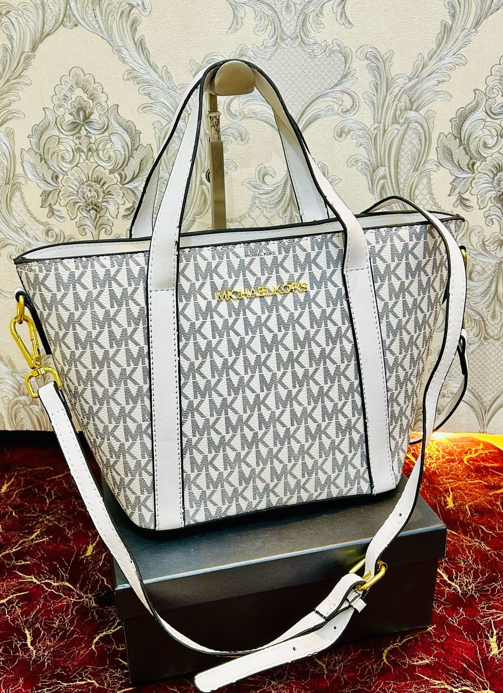 Michael Kors Pratt Small Signature Logo Tote Bag - MK Small Logo Tote Bag