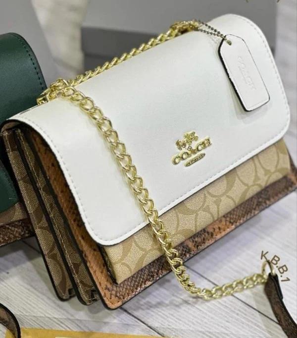 Coach Klare Crossbody Bag In Blocked Signature Canvas