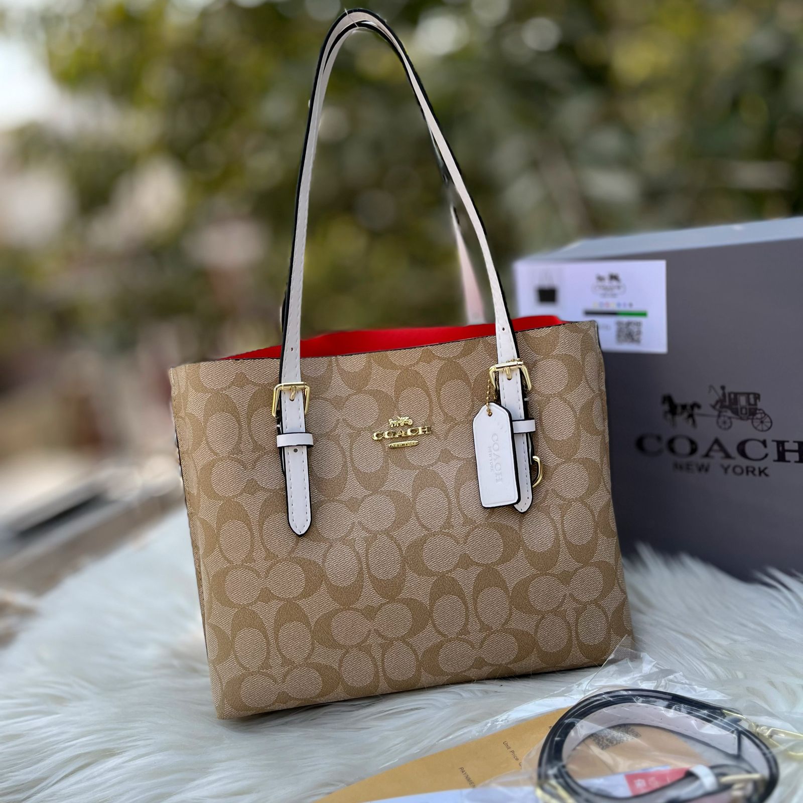 Coach Mollie Medium Tote 25 -Signature Canvas