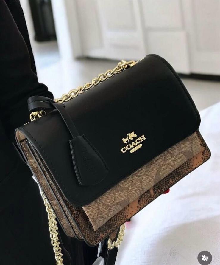 Coach Klare Crossbody Bag In Blocked Signature Canvas