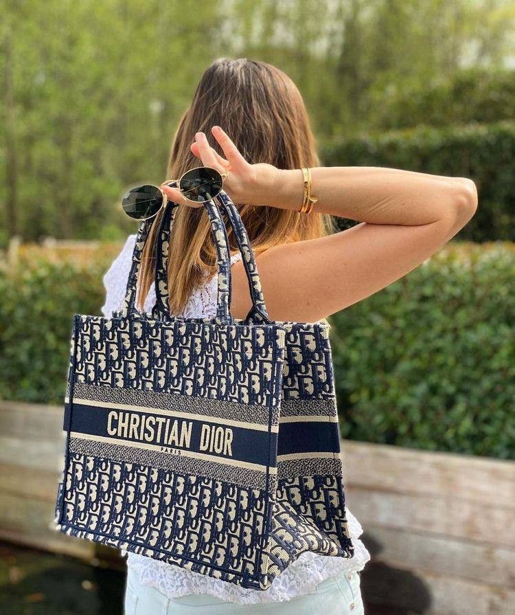 Chris Dior Tote Book Bag