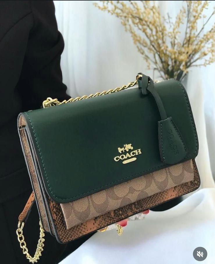 Coach Klare Crossbody Bag In Blocked Signature Canvas