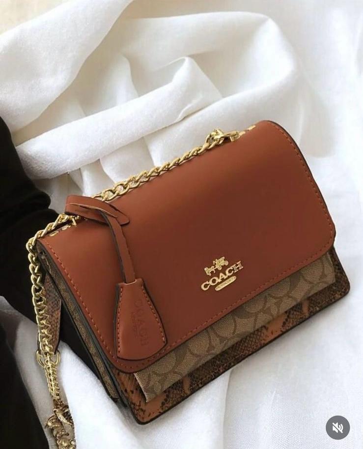 Coach Klare Crossbody Bag In Blocked Signature Canvas