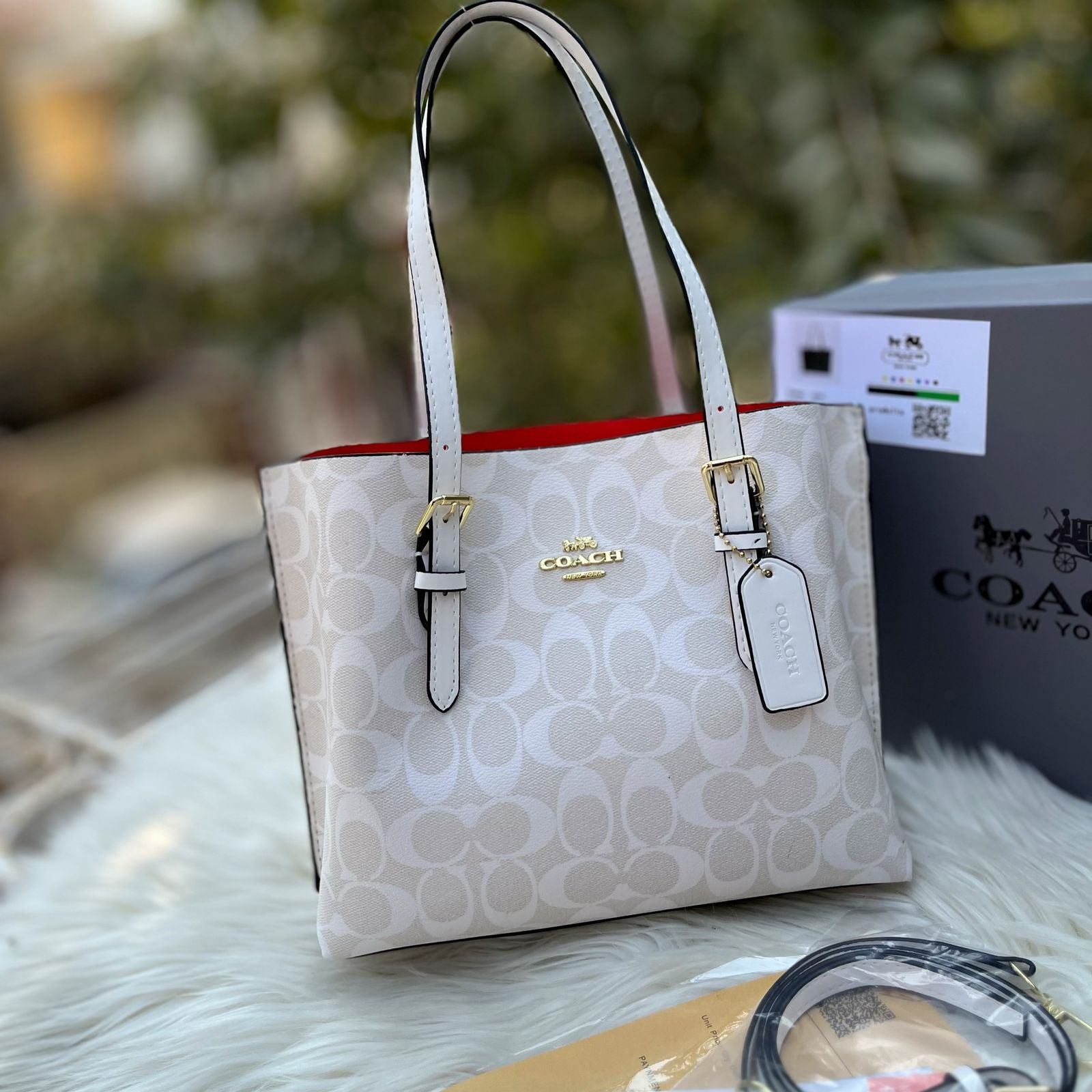 Coach Mollie Medium Tote 25 -Signature Canvas