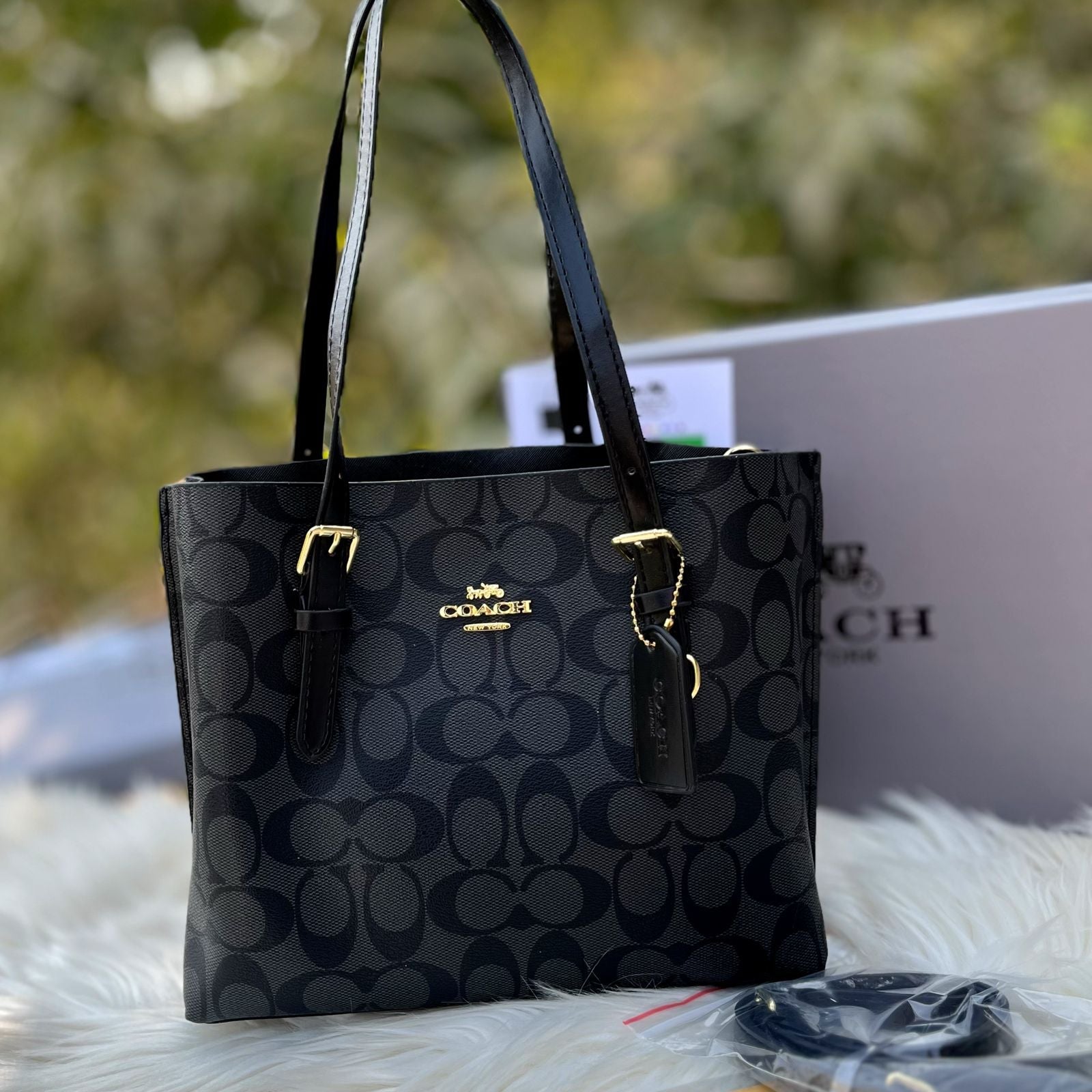 Coach Mollie Medium Tote 25 -Signature Canvas