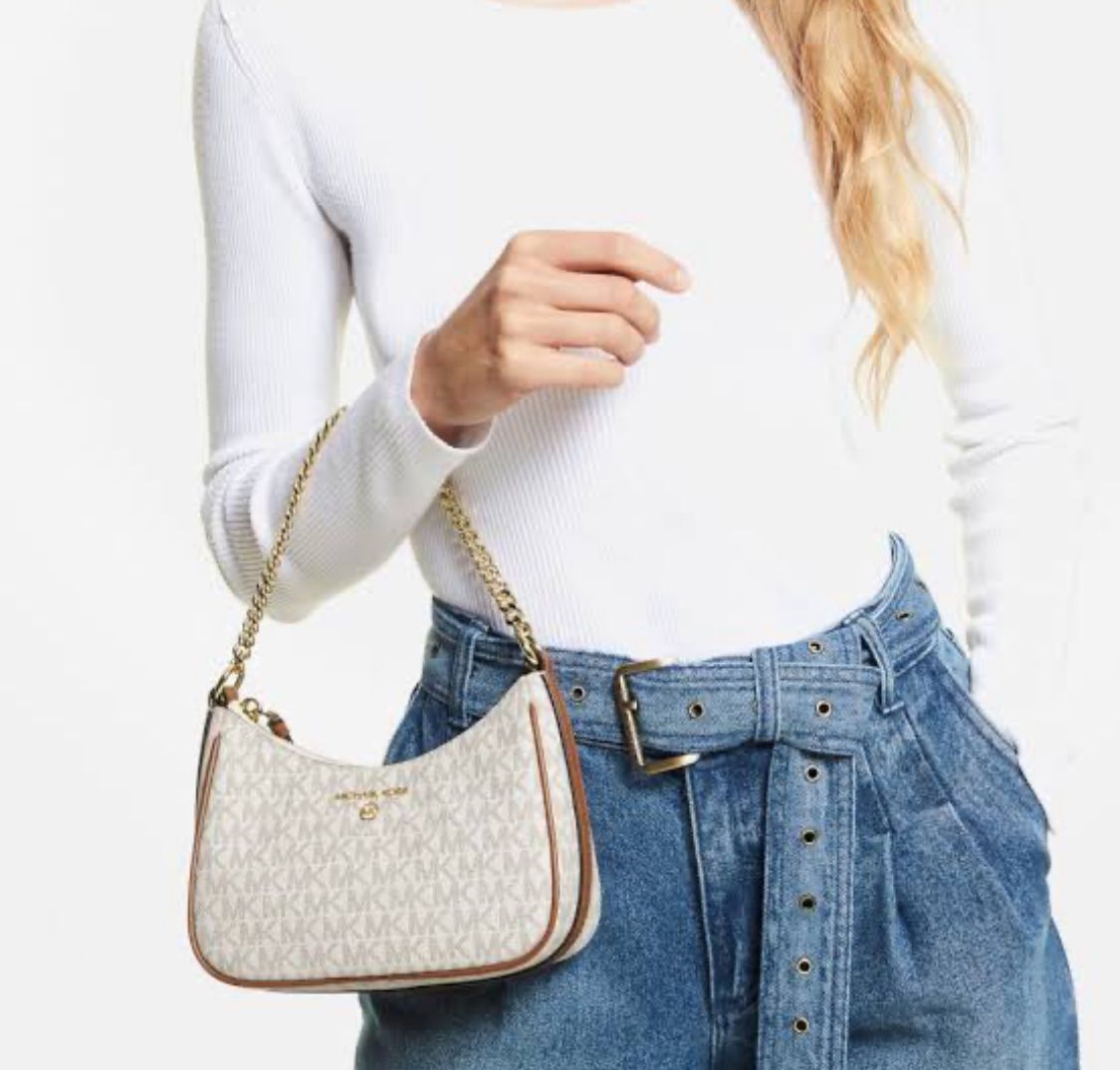 Michael Kors Jet Set Charm Small Logo Pochet Shoulder Bag