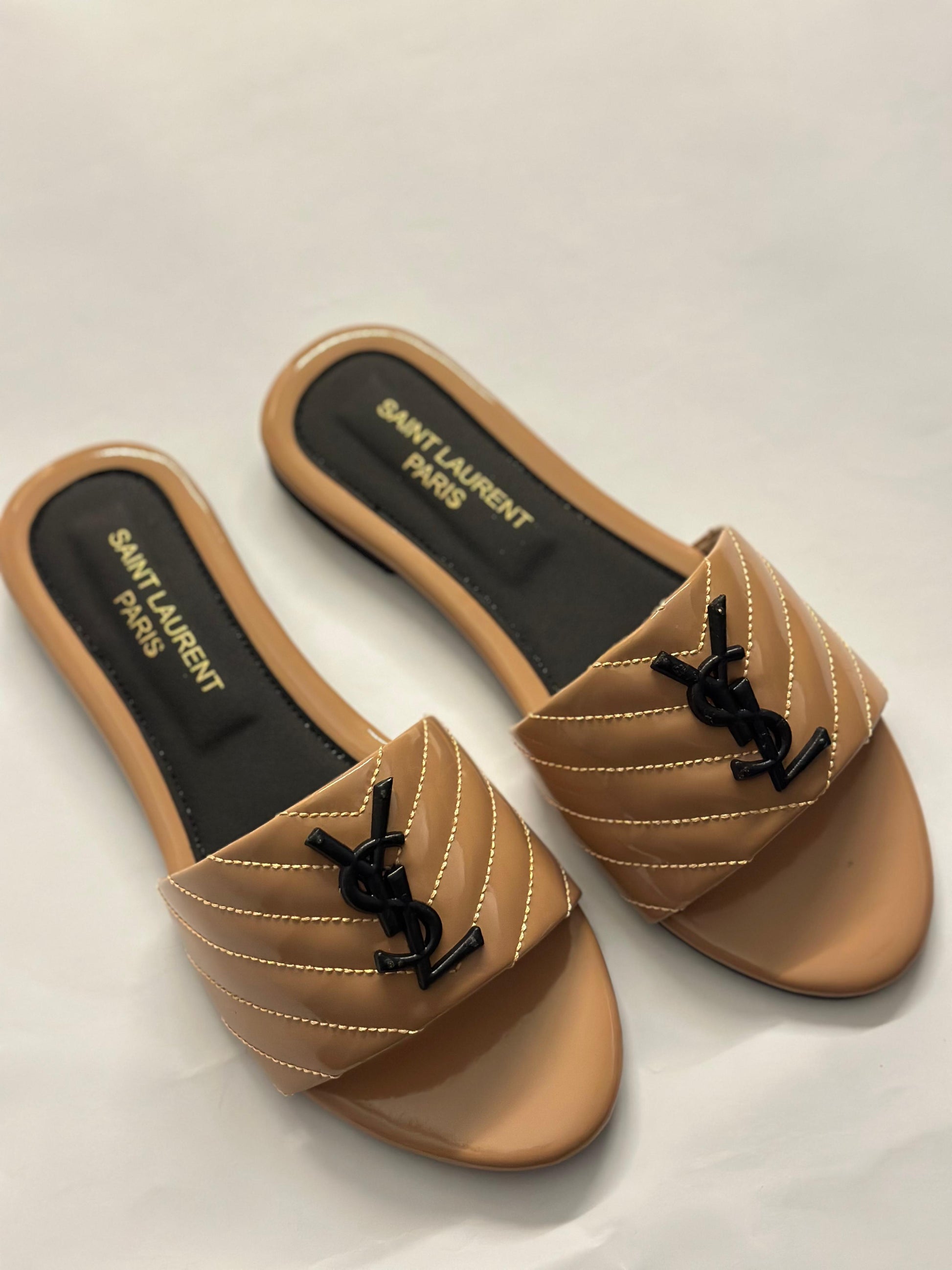 YSL FLAT SLIDES